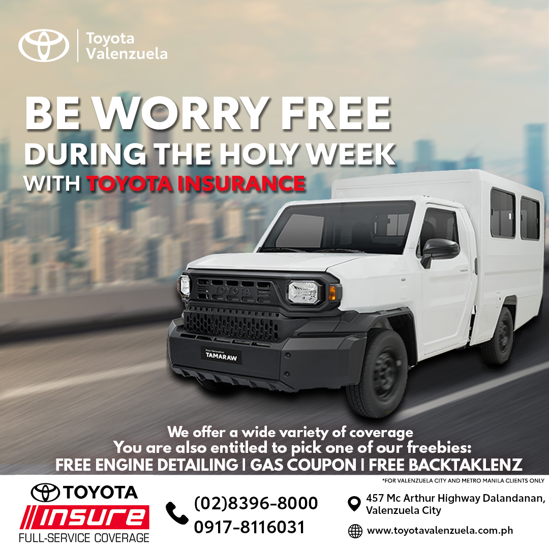 TOYOTA INSURANCE APRIL
